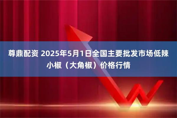 尊鼎配资 2025年5月1日全国主要批发市场低辣小椒（大角椒）价格行情