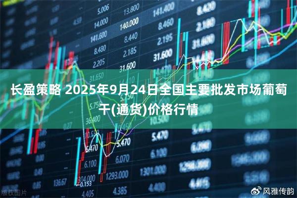 长盈策略 2025年9月24日全国主要批发市场葡萄干(通货)价格行情