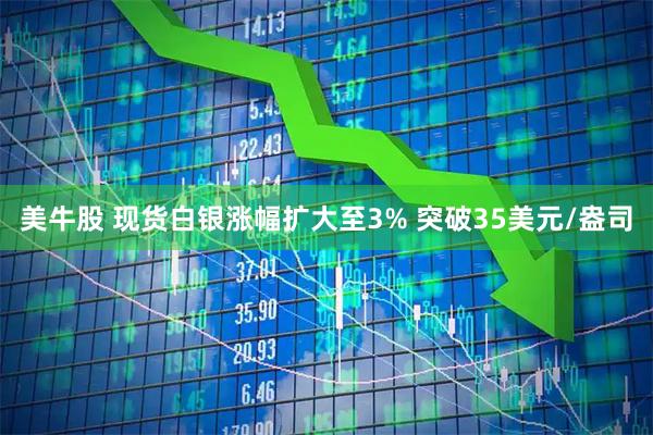 美牛股 现货白银涨幅扩大至3% 突破35美元/盎司